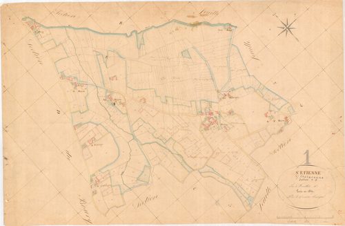 Saint-Étienne-sur-Chalaronne - 3 P 8455 - 3 P 8455 -  Feuille 1  (1829)