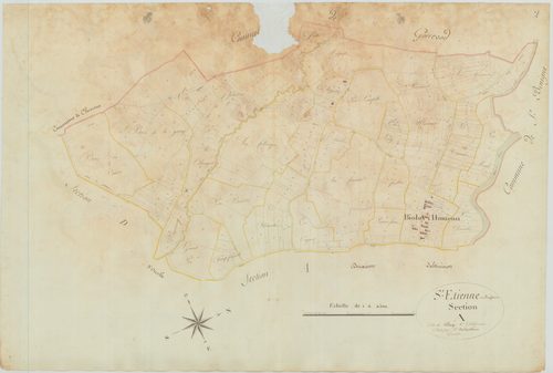 Saint-Étienne-sur-Reyssouze - 3 P 10163-2 - 3 P 10163-2 -  Feuille 1  (1812)