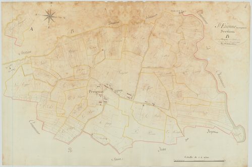 Saint-Étienne-sur-Reyssouze - 3 P 10163-4 - 3 P 10163-4 -  Feuille 1  (1812)