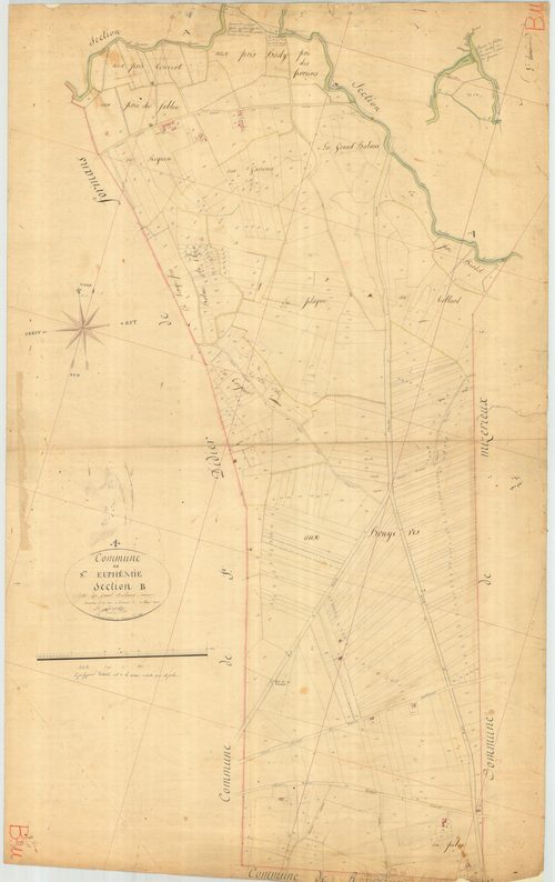 Sainte-Euphémie - 3 P 8858 - 3 P 8858 -  Feuille 1  (1823)