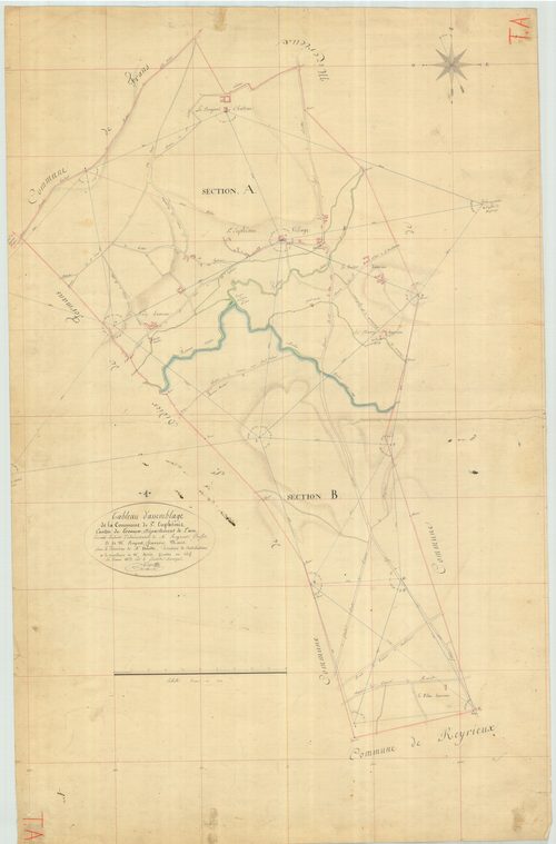 Sainte-Euphémie - 3 P 8856 - 3 P 8856 -  Tableau d'assemblage  (1823)