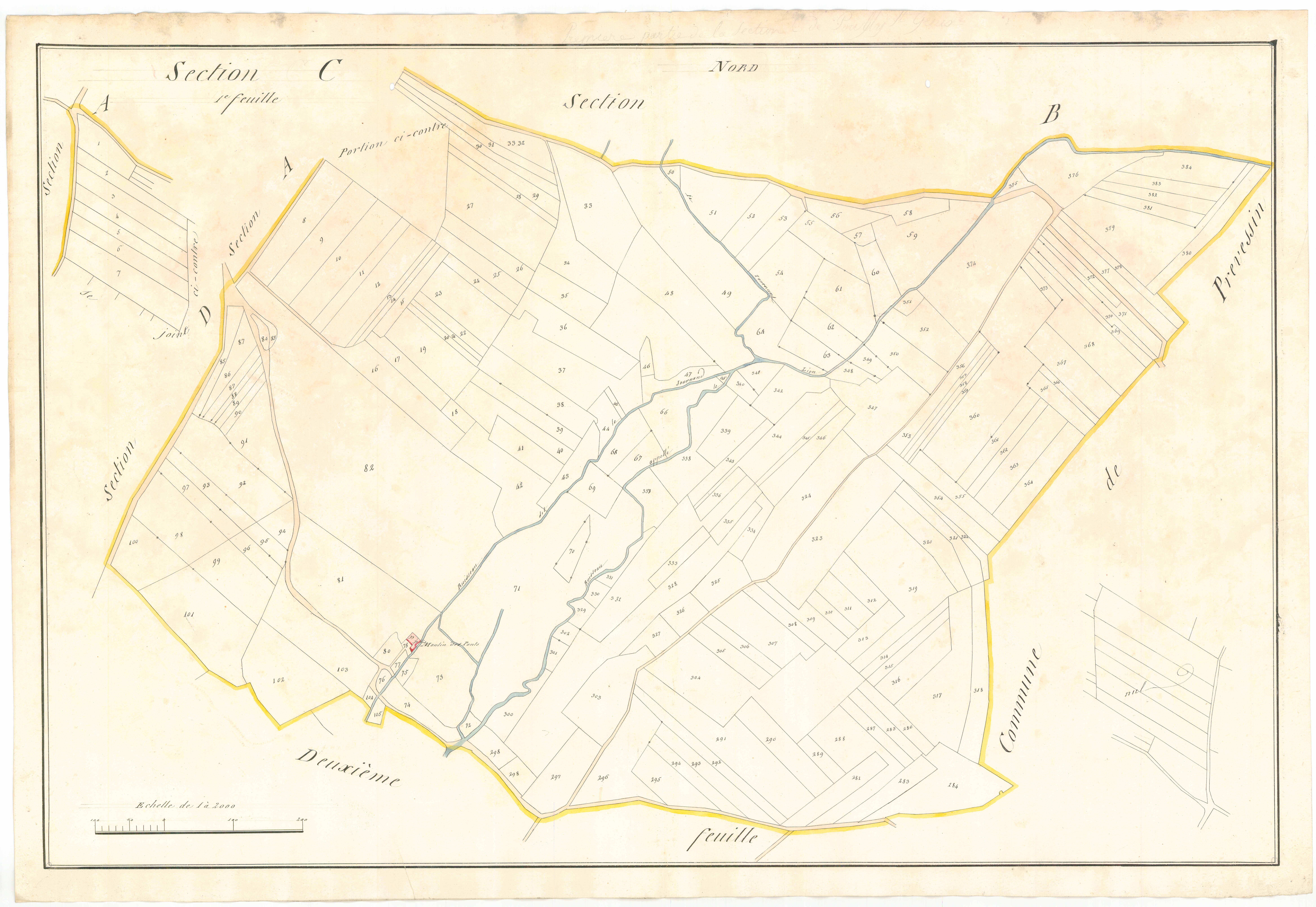 Saint-Genis-Pouilly - 3 P 10101-5 - 3 P 10101-5 -  Feuille 1  (1807)