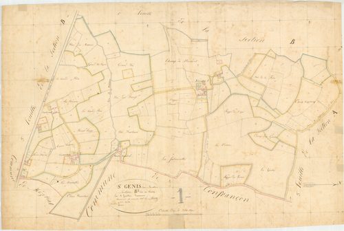 Saint-Genis-sur-Menthon - 3 P 8475 - 3 P 8475 -  Feuille 2  (1834)