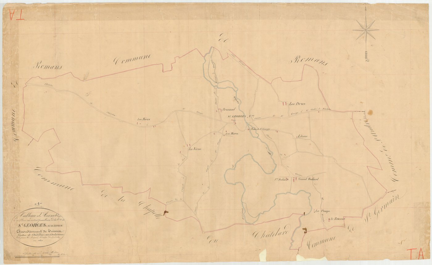 Saint-Georges-sur-Renon - 3 P 8477 - 3 P 8477 -  Tableau d'assemblage  (1811)