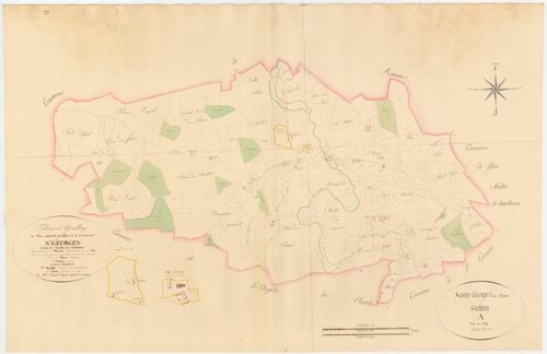Saint-Georges-sur-Renon - 3 P 10147 - 3 P 10147 -  Section A : feuille 1  (1811)