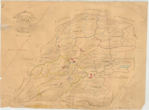 Saint-Germain-les-Paroisses - 3 P 8489 - 3 P 8489 -  Tableau d'assemblage  (1835)