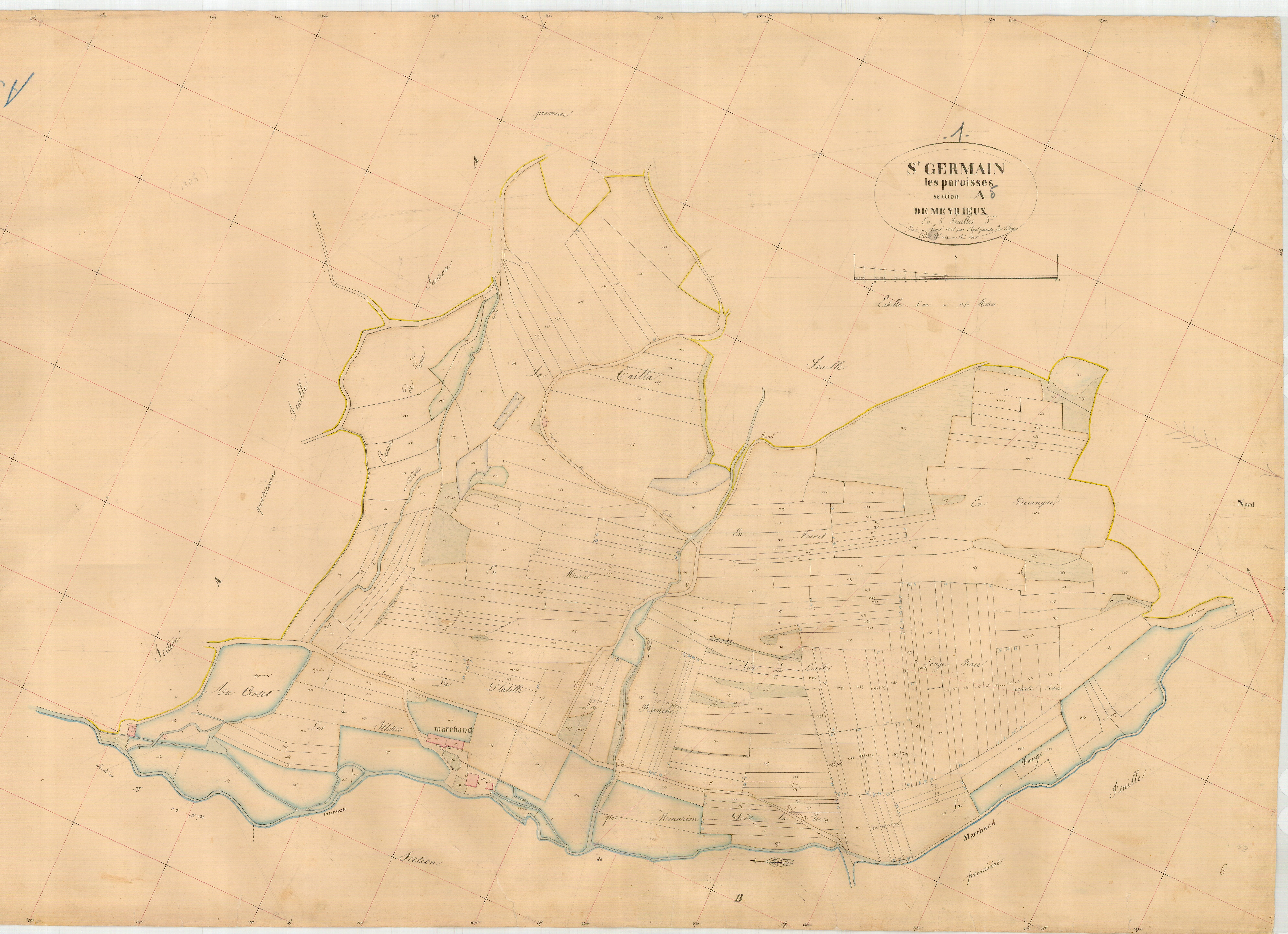 Saint-Germain-les-Paroisses - 3 P 8494 - 3 P 8494 -  Feuille 5  (1835)