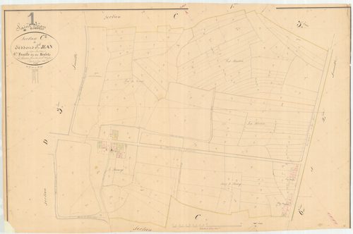 Saint-Jean-de-Gonville - 3 P 8524 - 3 P 8524 -  Feuille 2  (1846)
