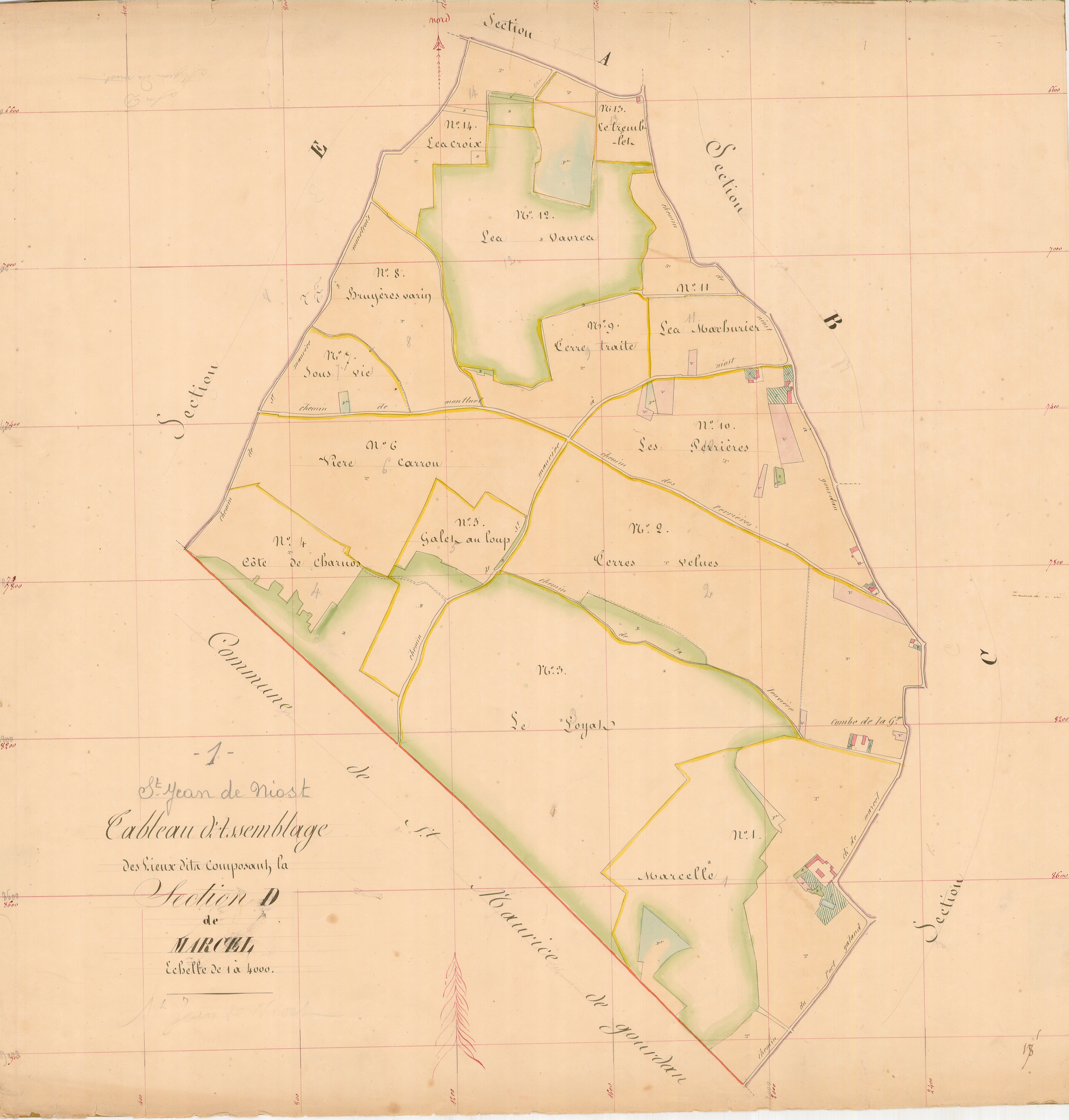 Saint-Jean-de-Niost - 1777 W 407-5 - 1777 W 407-5 -  Section D  (1838)
