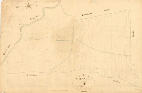 Saint-Jean-le-Vieux - 3 P 8551 - 3 P 8551 -  Feuille 3  (1826)