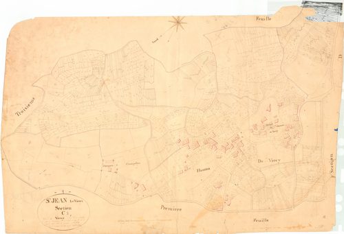 Saint-Jean-le-Vieux - 3 P 8555 - 3 P 8555 -  Feuille 2  (1826)