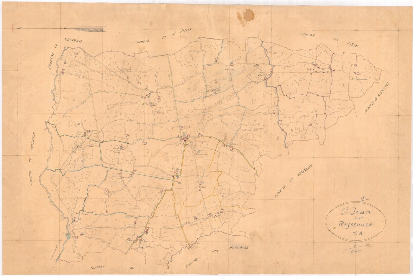 Saint-Jean-sur-Reyssouze - 3 P 8564 - 3 P 8564 -  Tableau d'assemblage  (1841)