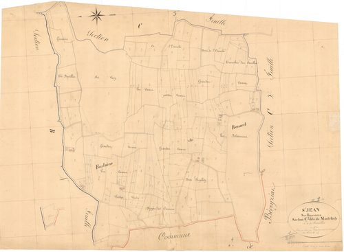 Saint-Jean-sur-Reyssouze - 3 P 8572 - 3 P 8572 -  Feuille 1  (1841)