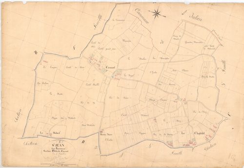 Saint-Jean-sur-Reyssouze - 3 P 8569 - 3 P 8569 -  Feuille 2  (1841)
