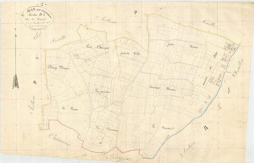 Saint-Jean-sur-Reyssouze - 3 P 8575 - 3 P 8575 -  Feuille 1  (1841)