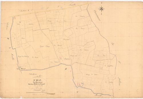 Saint-Jean-sur-Reyssouze - 3 P 8568 - 3 P 8568 -  Feuille 1  (1841)