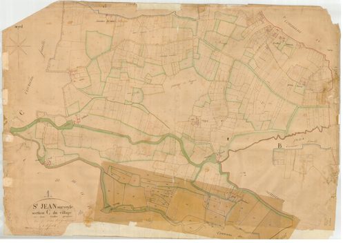 Saint-Jean-sur-Veyle - 3 P 8588 - 3 P 8588 -  Feuille 1  (1834)