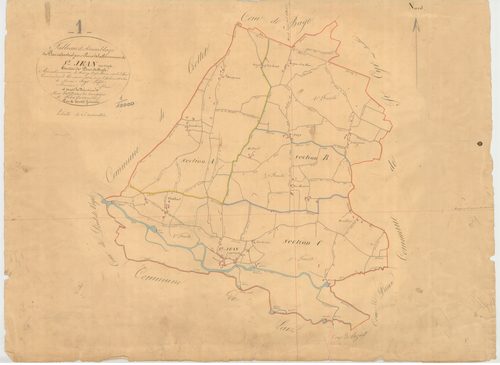 Saint-Jean-sur-Veyle - 3 P 8584 - 3 P 8584 -  Tableau d'assemblage  (1834)