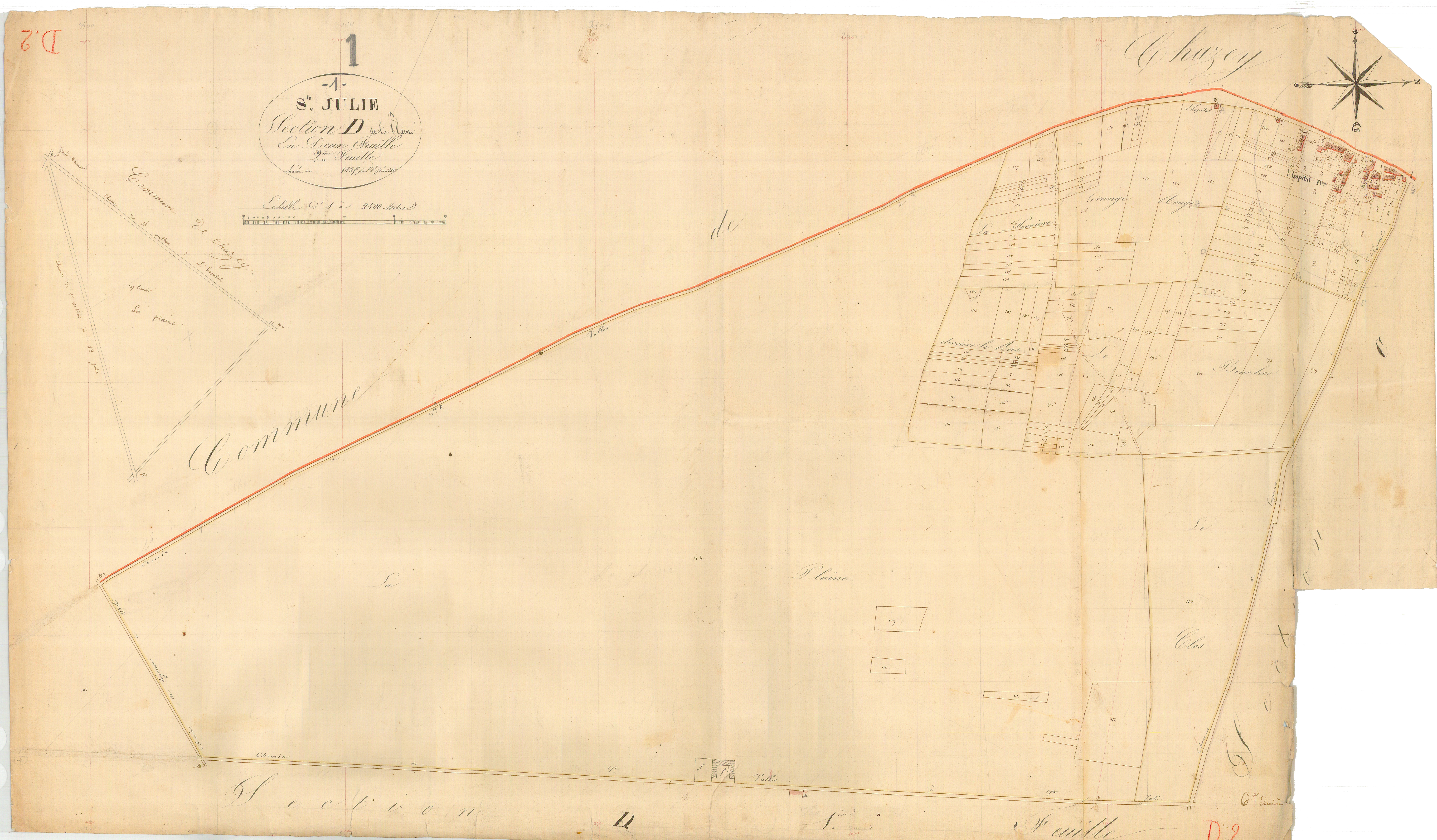 Sainte-Julie - 3 P 8864 - 3 P 8864 -  Feuille 2  (1826)