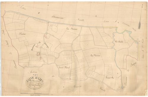 Saint-Julien-sur-Reyssouze - 3 P 8596 - 3 P 8596 -  Feuille 3  (1841)