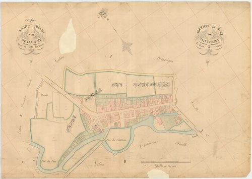 Saint-Julien-sur-Reyssouze - 3 P 8593 - 3 P 8593 -  Feuille 3  (1841)
