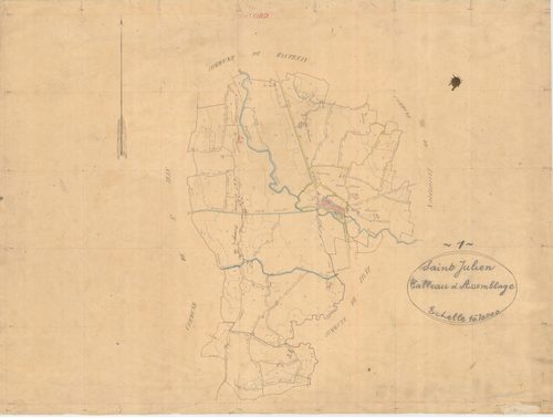 Saint-Julien-sur-Reyssouze - 3 P 8590 - 3 P 8590 -  Tableau d'assemblage  (1841)