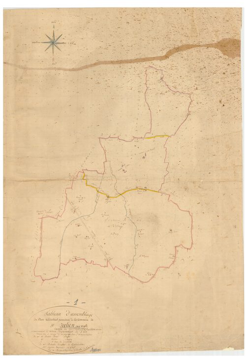 Saint-Julien-sur-Veyle - 3 P 8599 - 3 P 8599 -  Tableau d'assemblage  (1811)