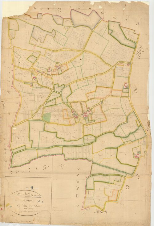 Saint-Julien-sur-Veyle - 3 P 8601 - 3 P 8601 -  Feuille 2  (1811)