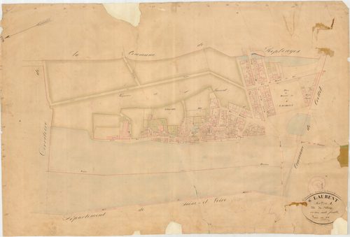 Saint-Laurent-sur-Saône - 3 P 8607 - 3 P 8607 -  Feuille 1  (1836)
