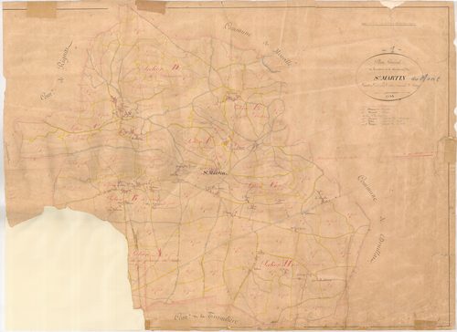 Saint-Martin-du-Mont - 3 P 8634 - 3 P 8634 -  Tableau d'assemblage  (1844)