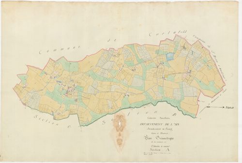 Saint-Martin-le-Châtel - 3 P 10120-2 - 3 P 10120-2 -  Feuille 1  (1809)