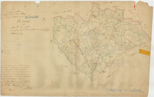 Saint-Martin-le-Châtel - 3 P 8719 - 3 P 8719 -  Feuille 1  (1809)