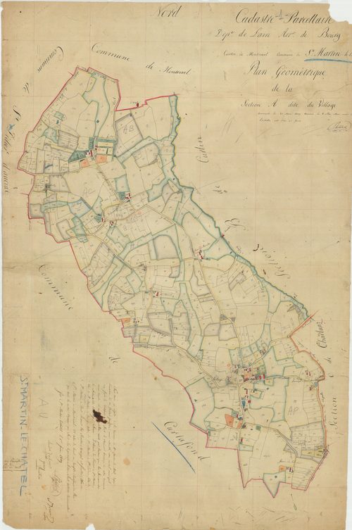Saint-Martin-le-Châtel - 3 P 8718 - 3 P 8718 -  Feuille 1  (1809)