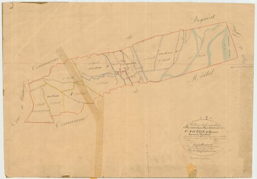 Saint-Maurice-de-Beynost - 1777 W 423-1 - 1777 W 423-1 -  Tableau d'assemblage  (1834)