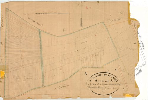 Saint-Maurice-de-Beynost - 1777 W 423-2 - 1777 W 423-2 -  Feuille 1  (1834)