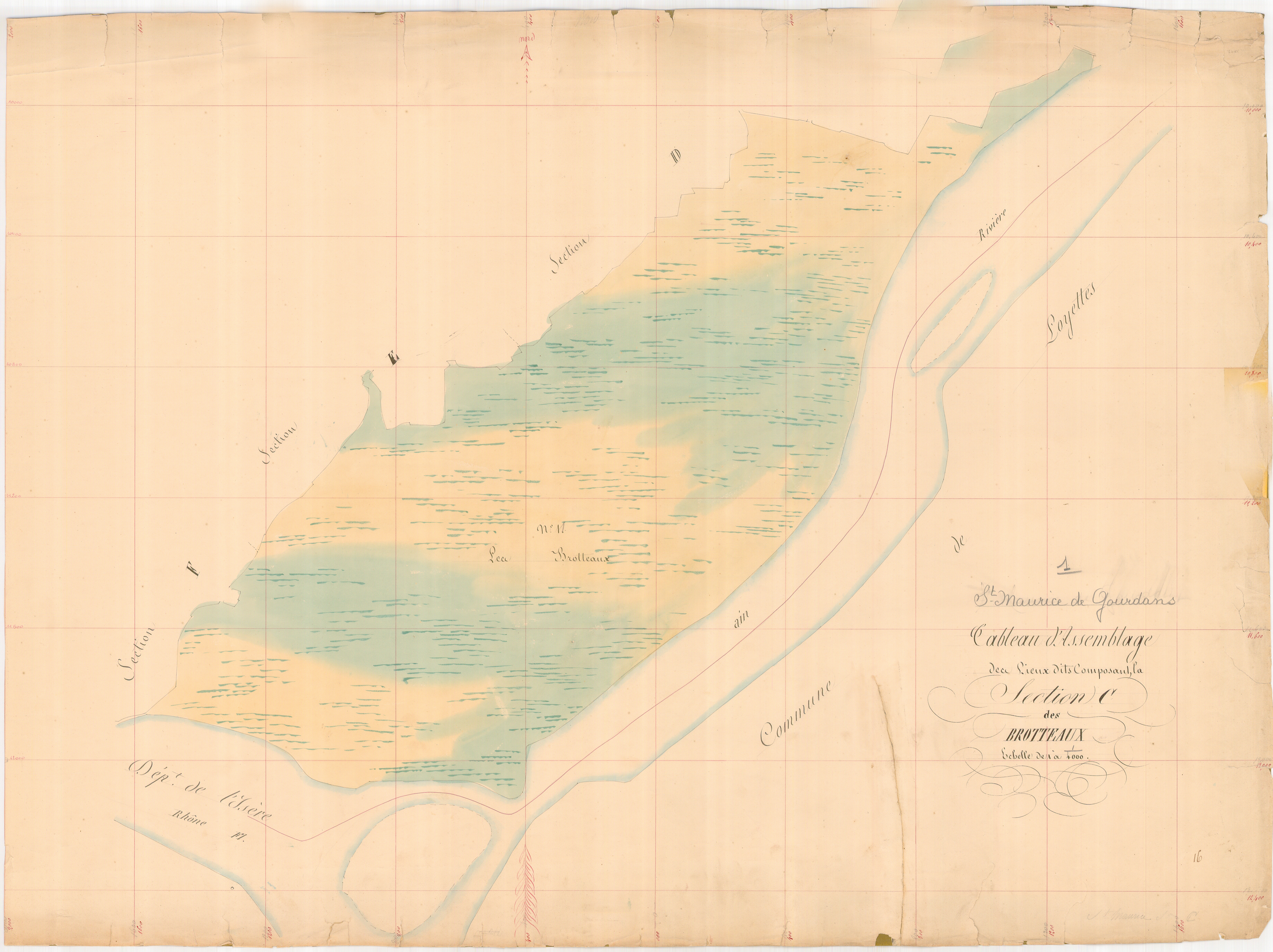 Saint-Maurice-de-Gourdans - 1777 W 424-4 - 1777 W 424-4 - Section C (1839)