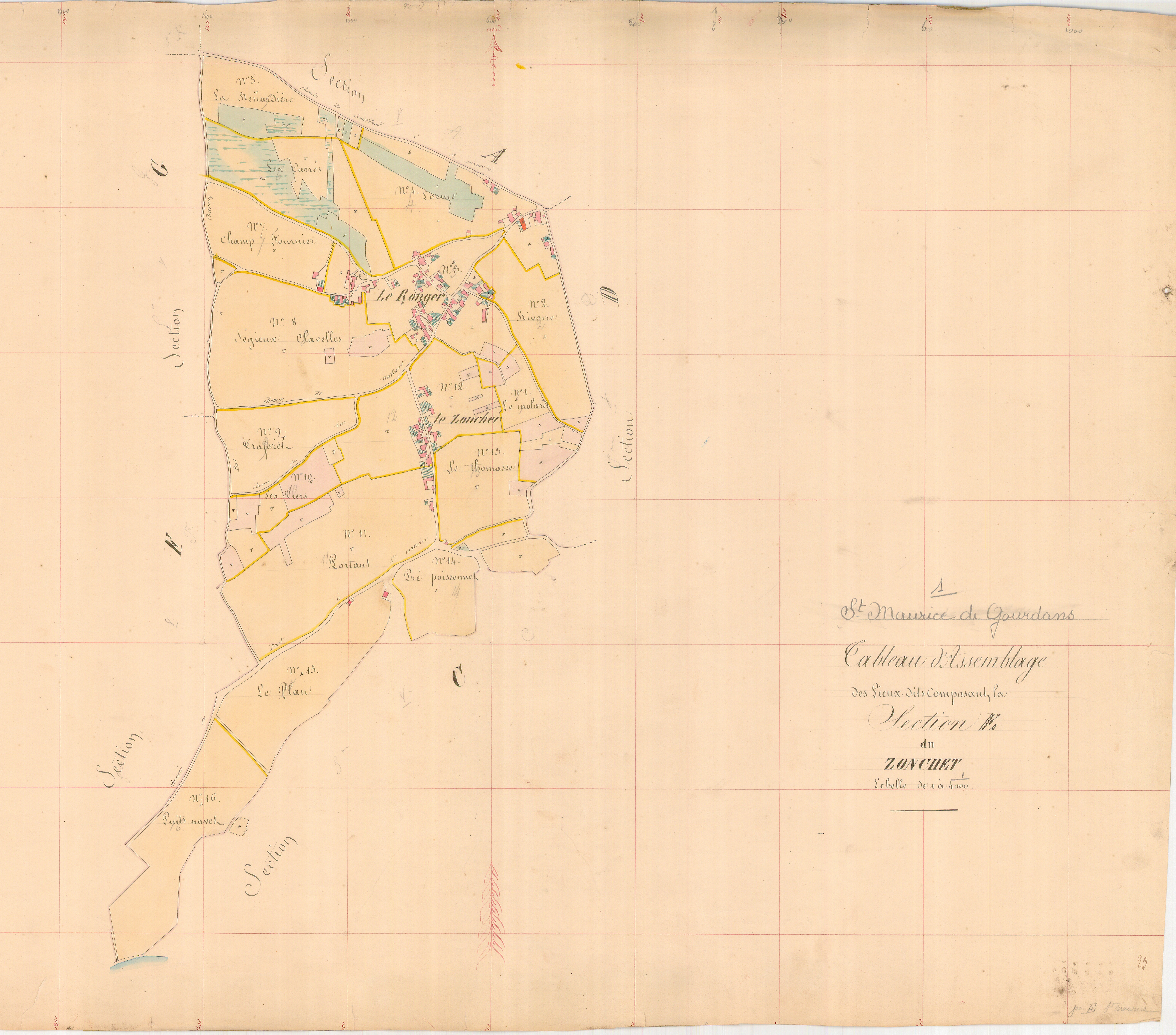 Saint-Maurice-de-Gourdans - 1777 W 424-6 - 1777 W 424-6 - Section E (1839)
