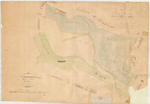 Saint-Maurice-de-Rémens - 3 P 8734 - 3 P 8734 -  Feuille 1  (1827)