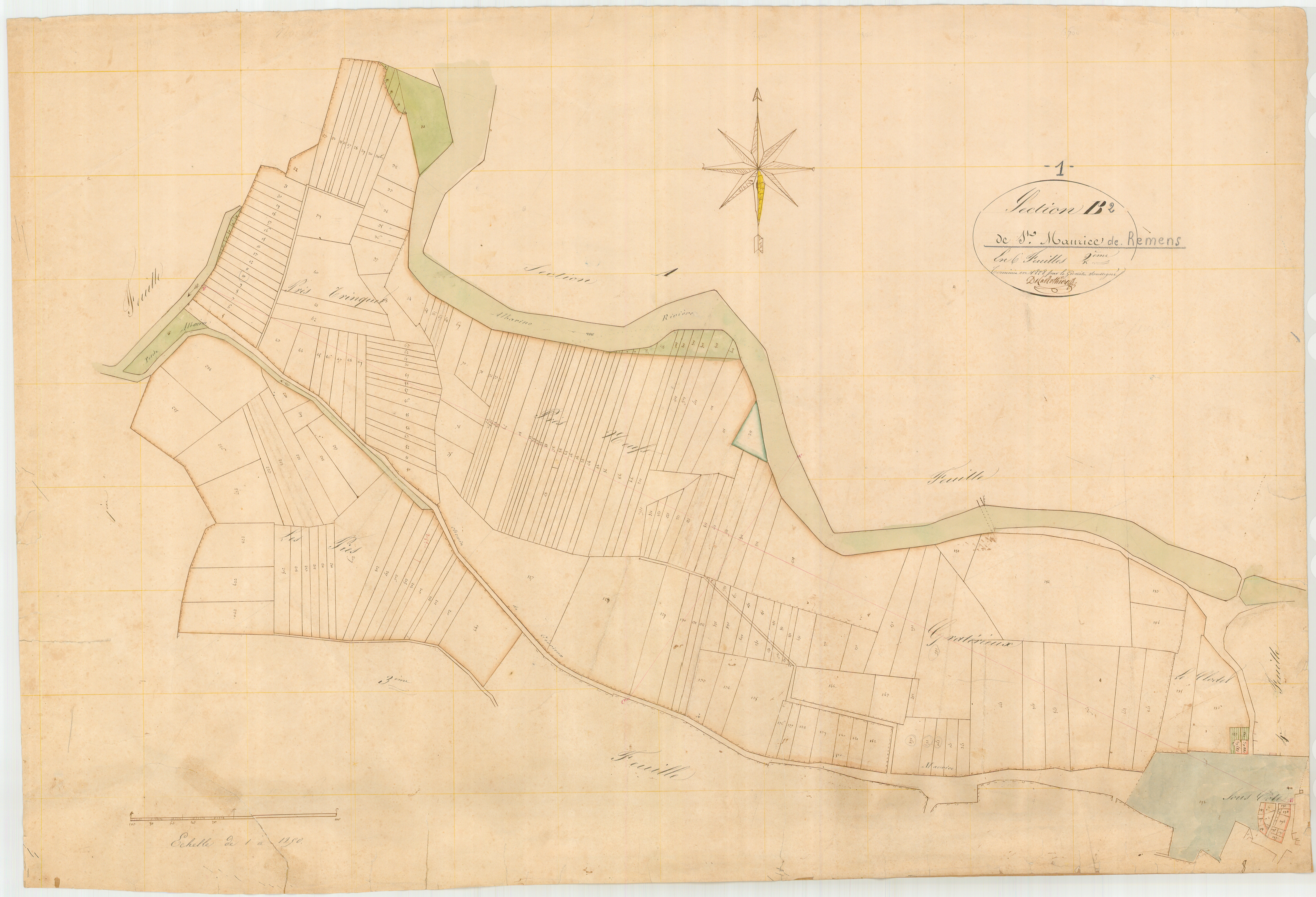 Saint-Maurice-de-Rémens - 3 P 8740 - 3 P 8740 -  Feuille 2  (1827)