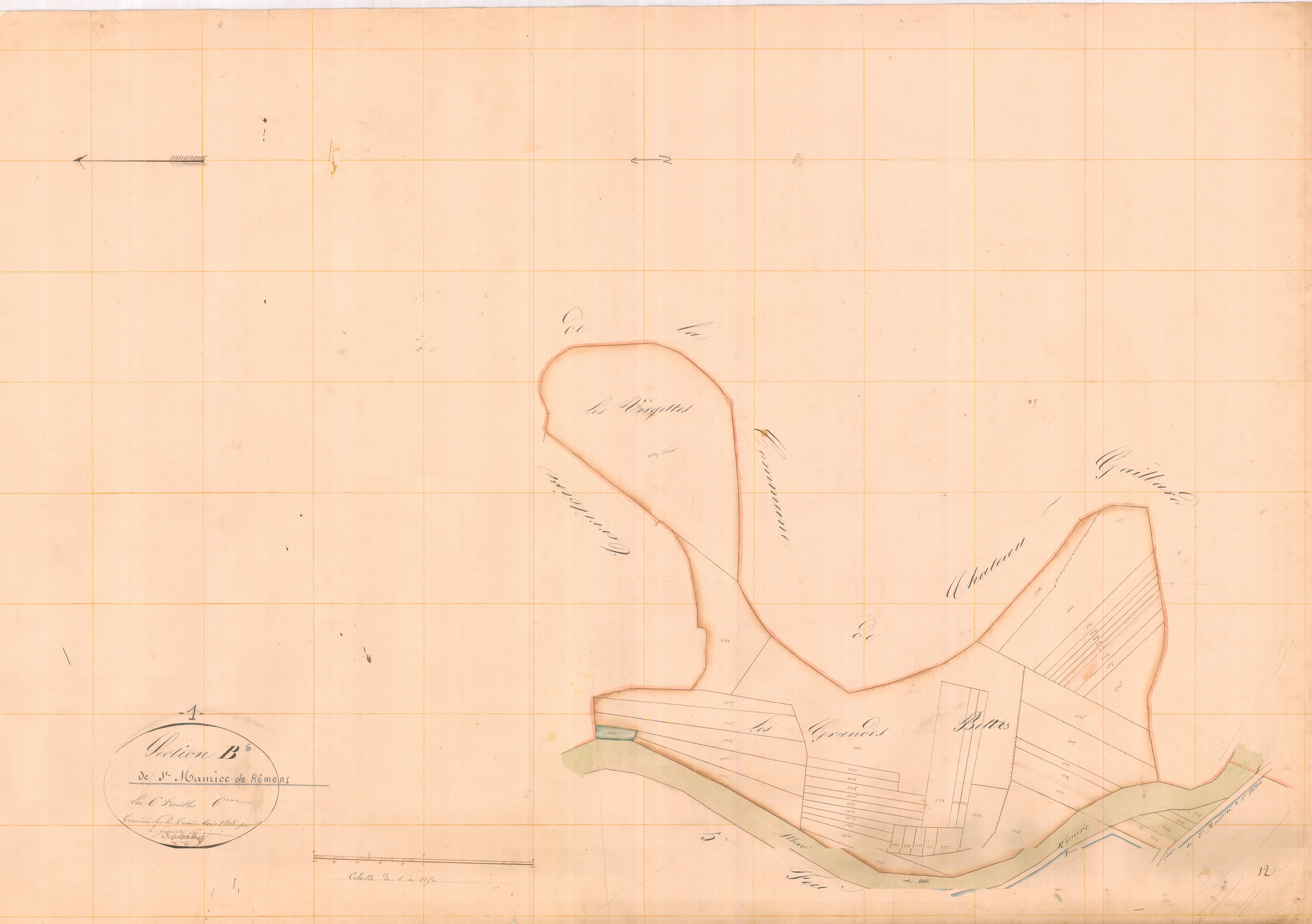 Saint-Maurice-de-Rémens - 3 P 8744 - 3 P 8744 -  Feuille 6  (1827)