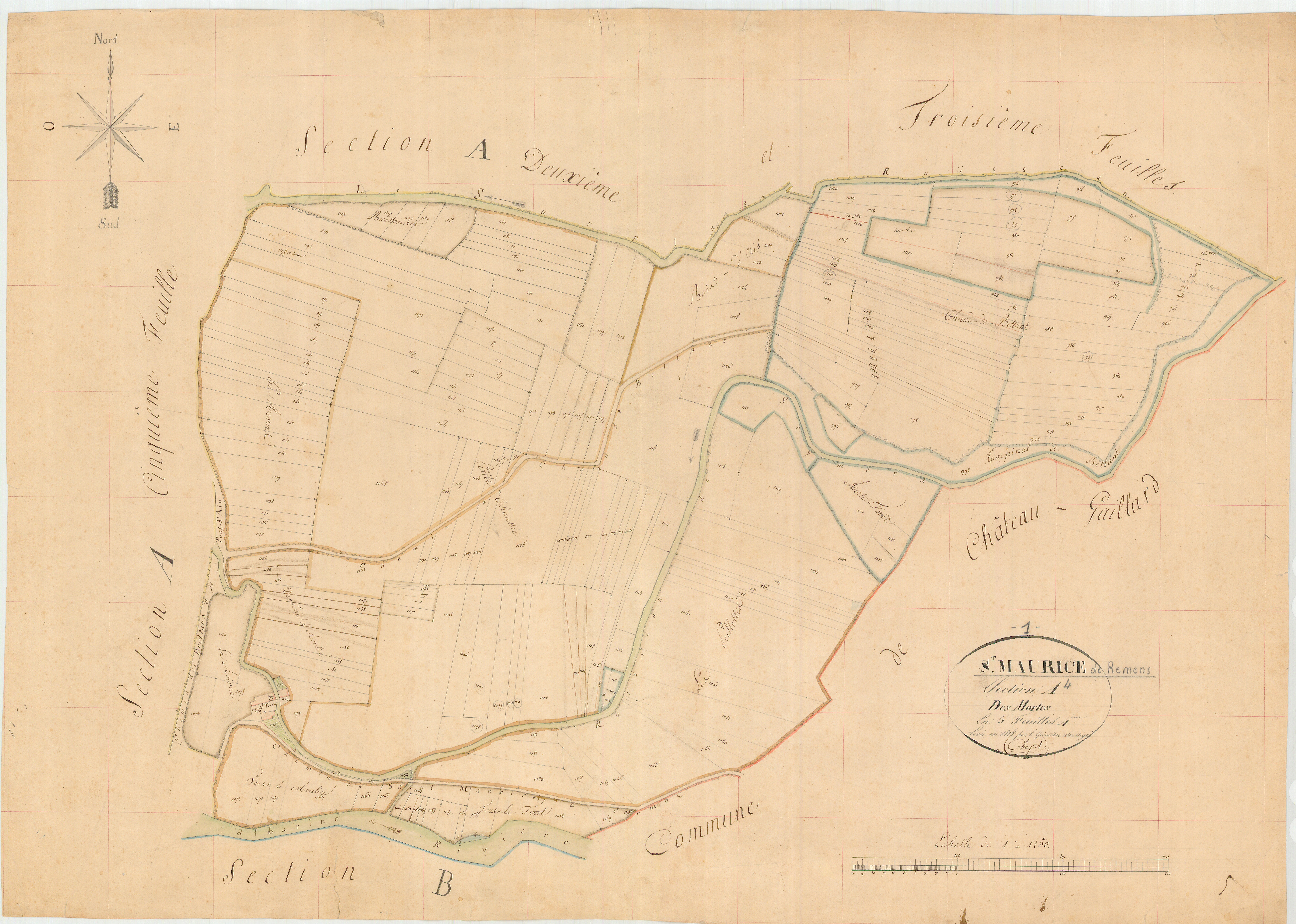 Saint-Maurice-de-Rémens - 3 P 8737 - 3 P 8737 -  Feuille 4  (1827)