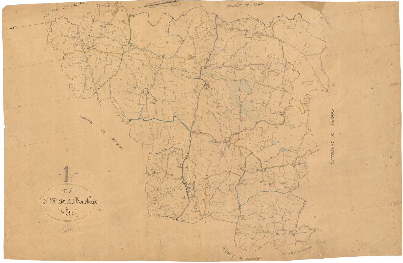 Saint-Nizier-le-Bouchoux - 3 P 8755 - 3 P 8755 -  Tableau d'assemblage  (1841)