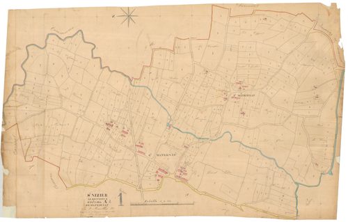 Saint-Nizier-le-Bouchoux - 3 P 8757 - 3 P 8757 -  Feuille 2  (1841)