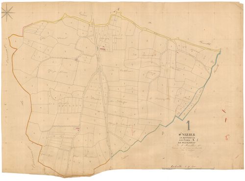 Saint-Nizier-le-Bouchoux - 3 P 8756 - 3 P 8756 -  Feuille 1  (1841)