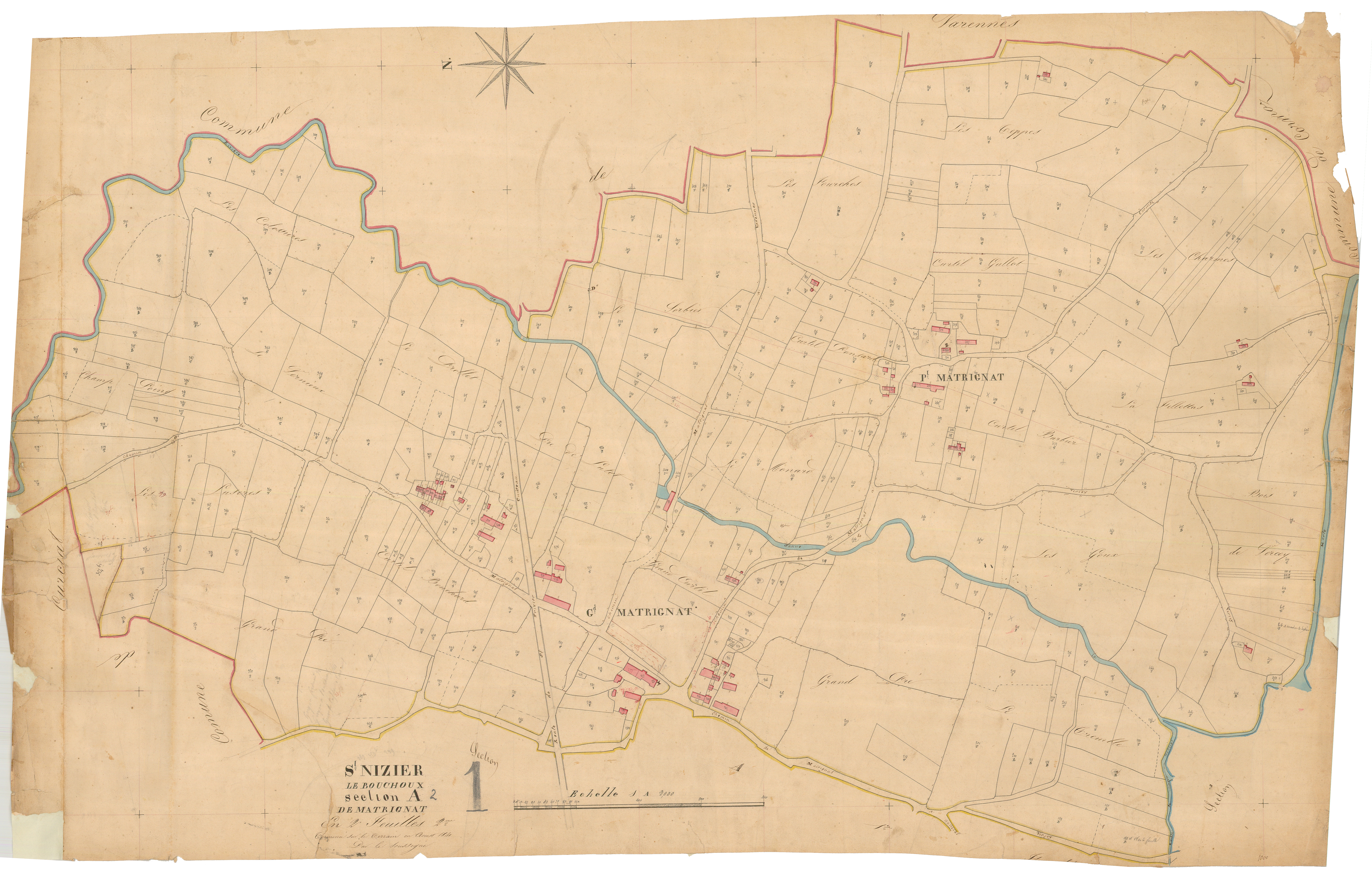 Saint-Nizier-le-Bouchoux - 3 P 8757 - 3 P 8757 -  Feuille 2  (1841)