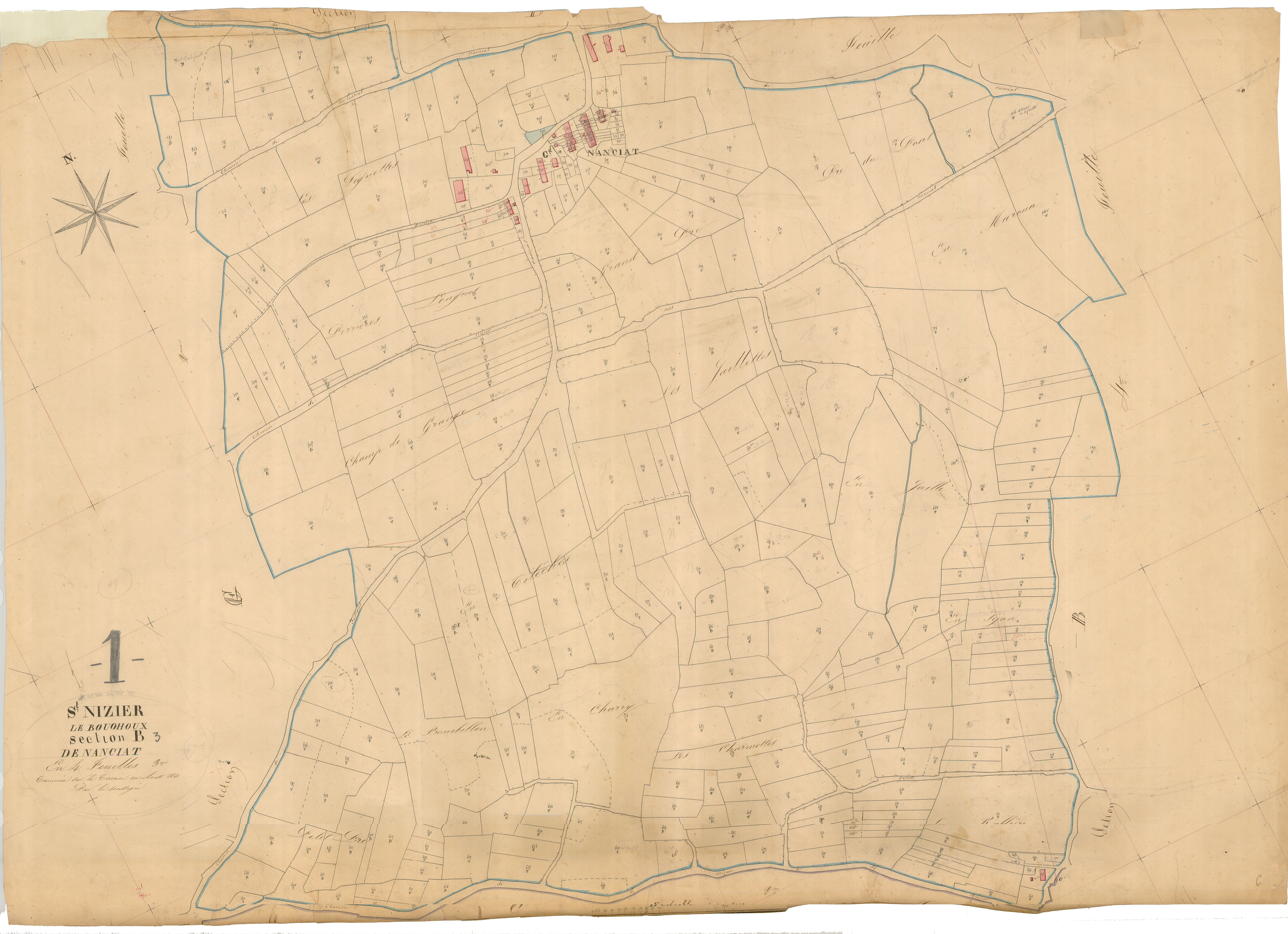 Saint-Nizier-le-Bouchoux - 3 P 8760 - 3 P 8760 -  Feuille 3  (1841)