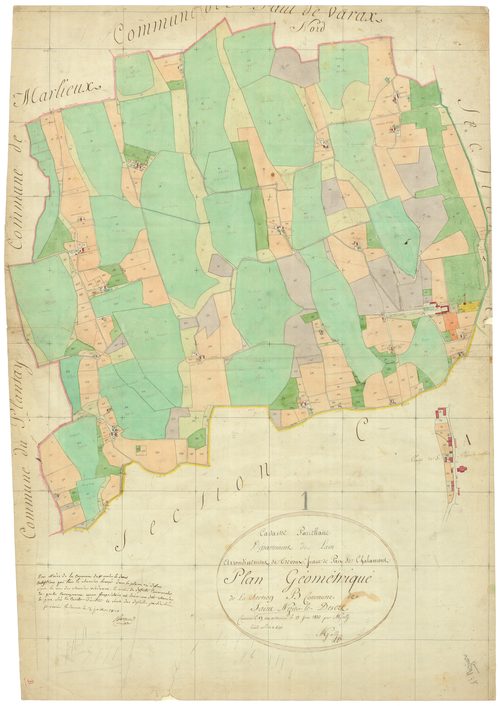Saint-Nizier-le-Désert - 3 P 8776 - 3 P 8776 -  Feuille 1  (1810)