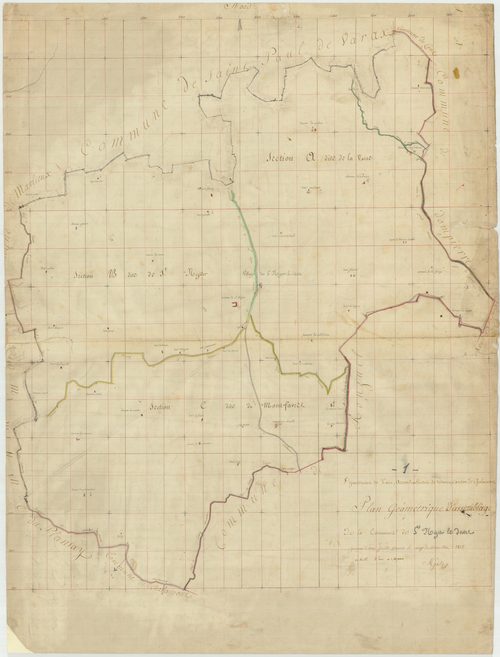 Saint-Nizier-le-Désert - 3 P 8774 - 3 P 8774 -  Tableau d'assemblage  (1810)