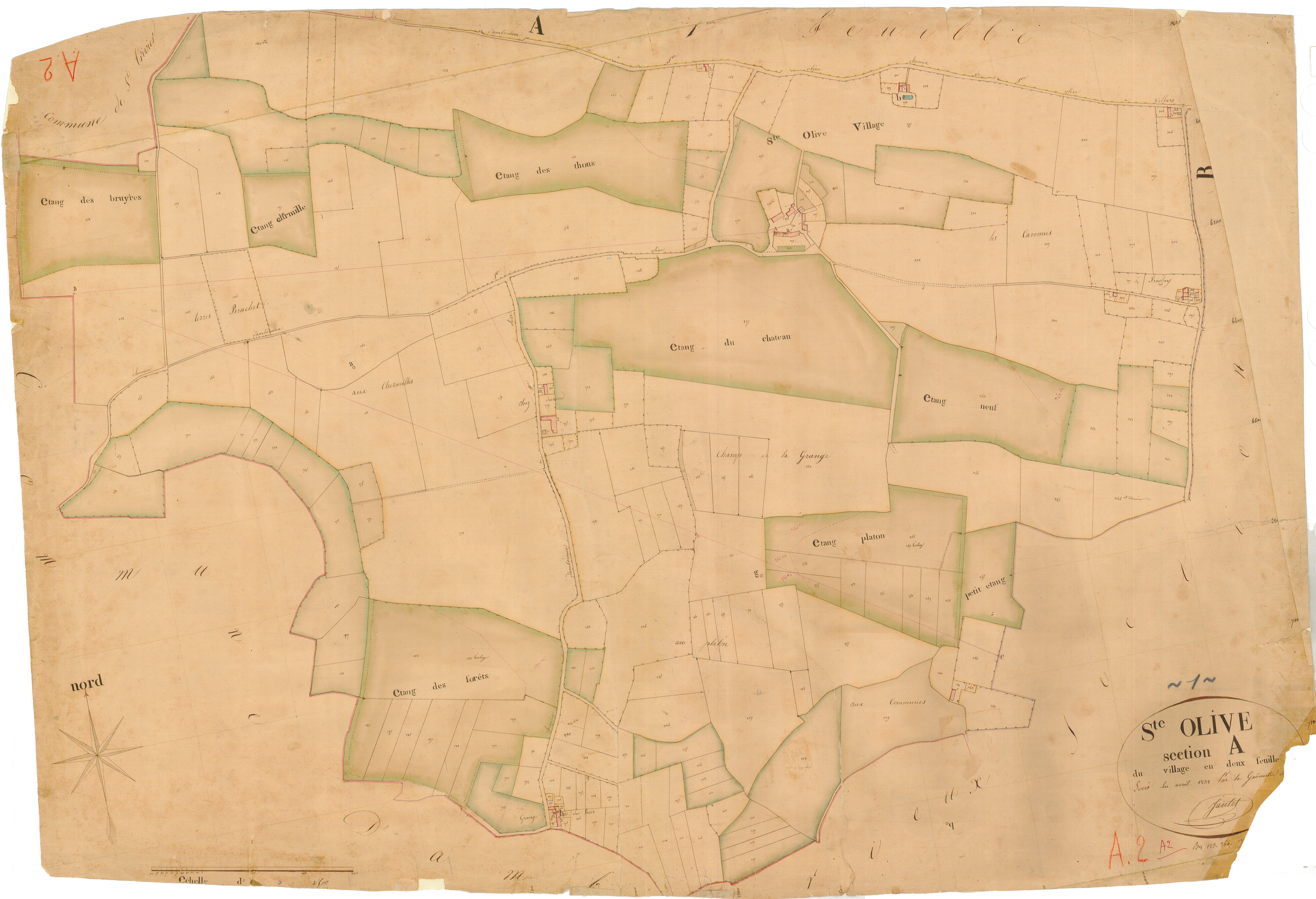 Sainte-Olive - 3 P 8867 - 3 P 8867 -  Feuille 2  (1832)