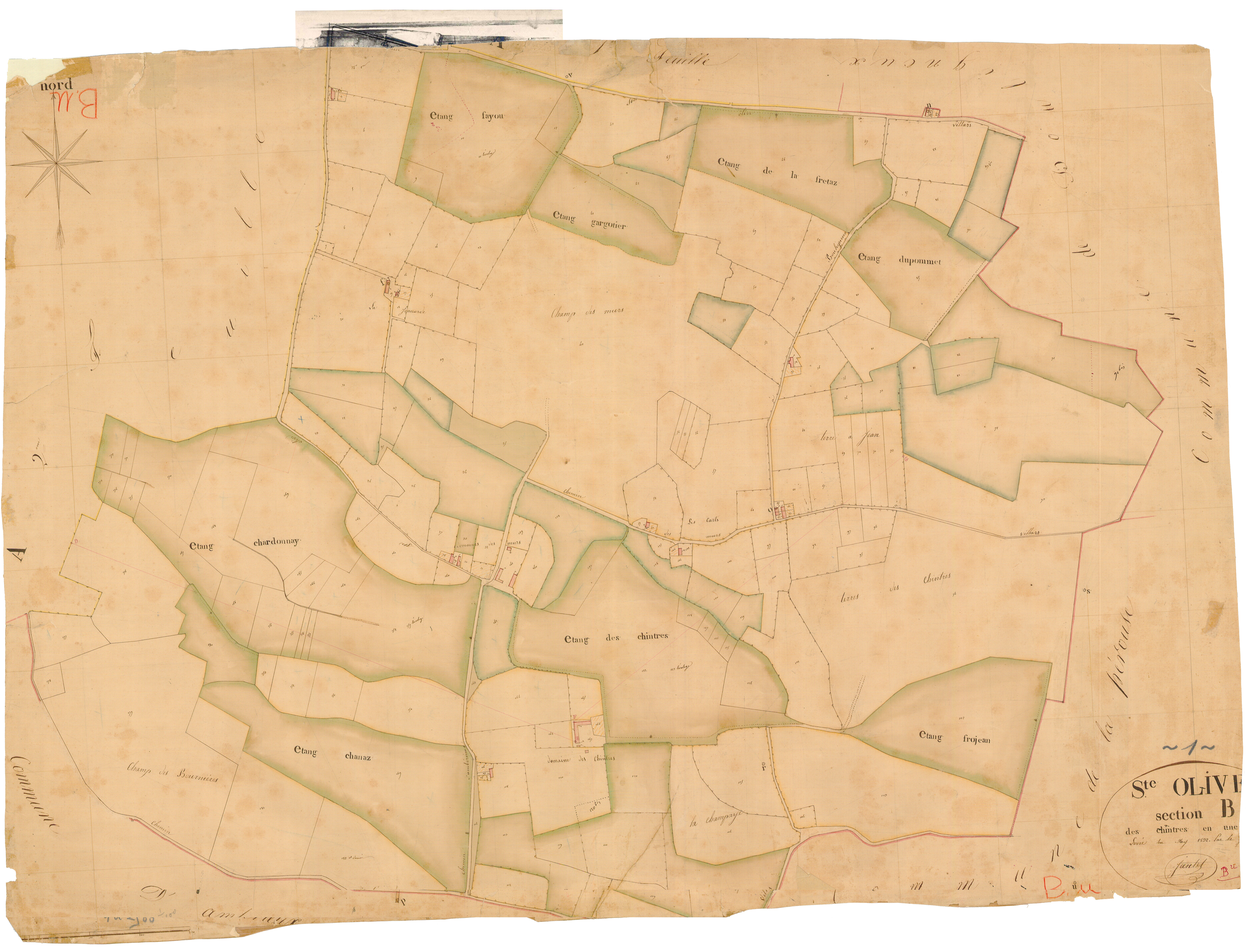 Sainte-Olive - 3 P 8868 - 3 P 8868 -  Feuille 1  (1832)
